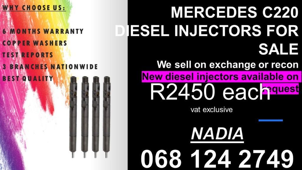 C220 MERCEDES BENZ DIESEL INJECTORS REBUILD AND TESTED in South Africa - Image 1