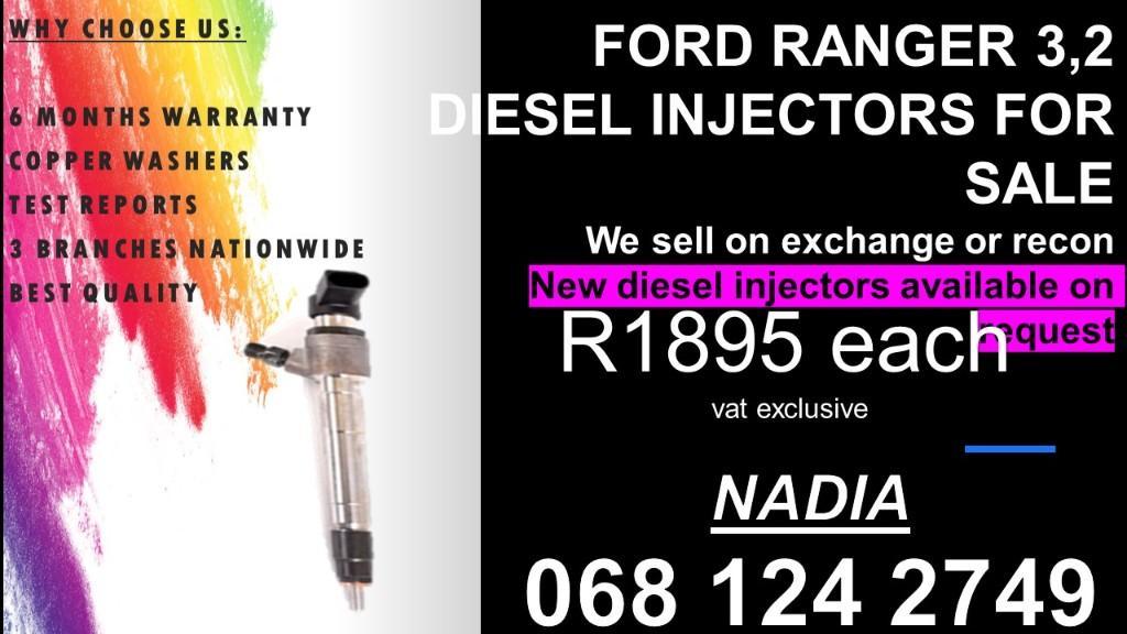 3.2 FORD RANGER DIESEL INJECTPRS TESTED AND REBUILD in South Africa - Image 1
