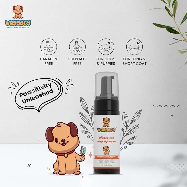 Waggety Waterless Dry Shampoo for Dogs | No Rinse in Pune - Image 2