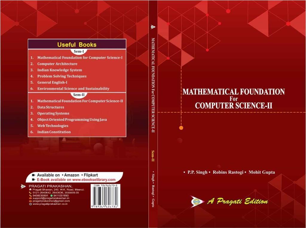 Mathematical Foundation & Computer Science Book for BCA Academic in Meerut - Image 1