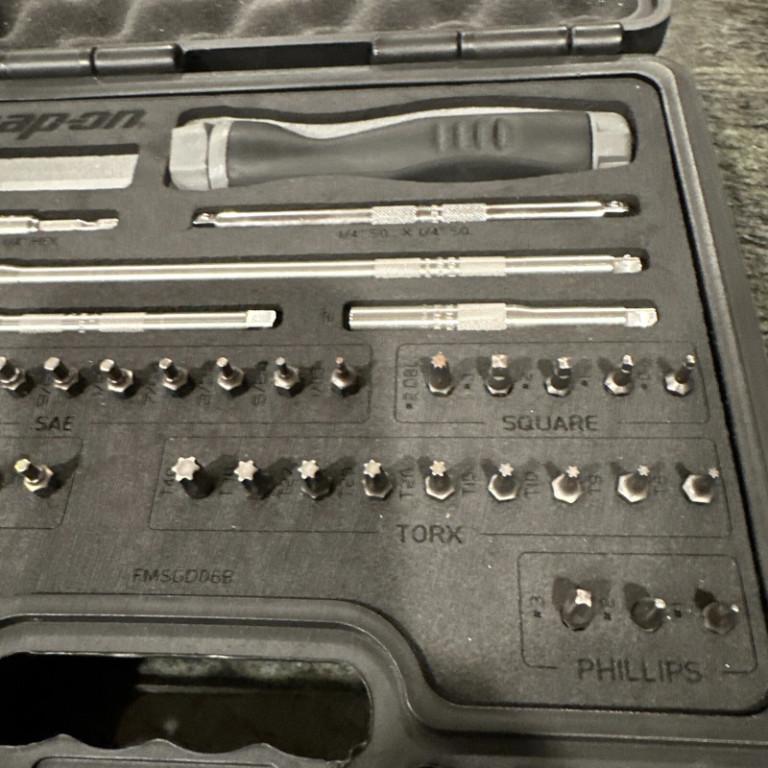 44-Piece Master Snap-on Bit Set, Titanium Finish, Foam Inlay Inc in Balham - Image 3