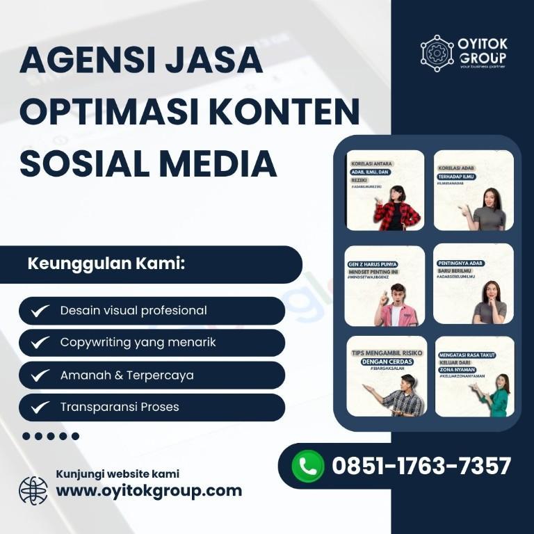 AGENSI JASA OPTIMASI KONTEN SOSIAL MEDIA PROFESIONAL in Indonesia - Image 1