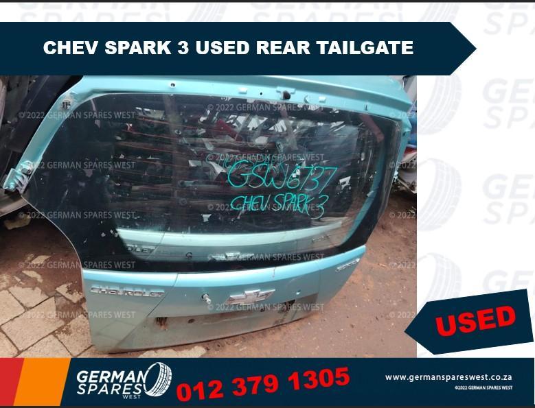 Chev Spark 3 Used Rear Tailgate in South Africa - Image 1