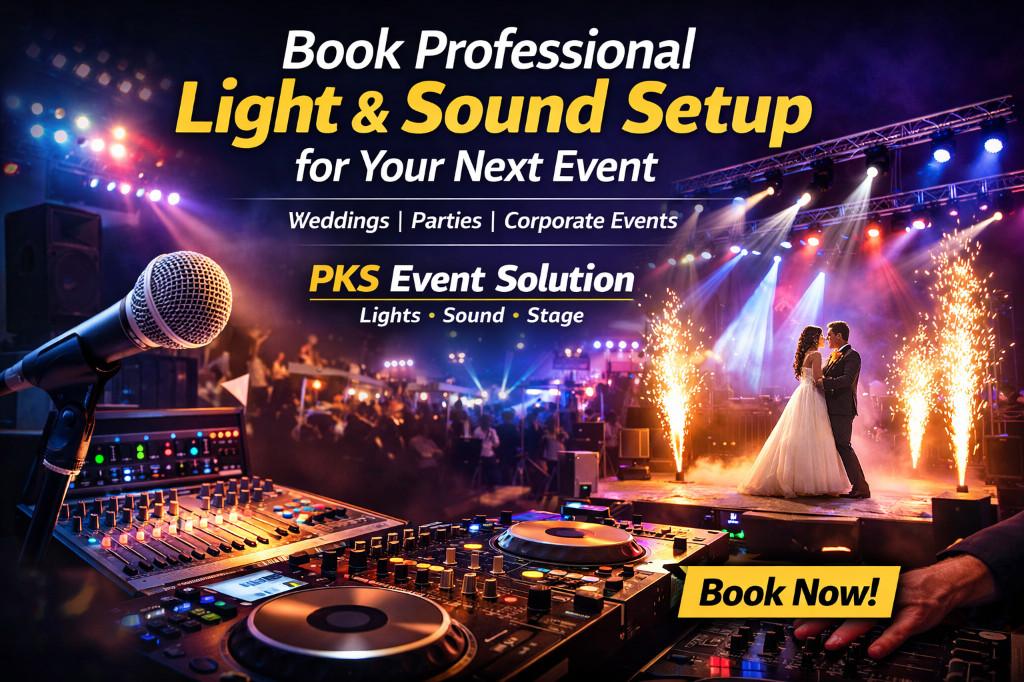 Book Professional Light & Sound Setup for Your Next Event in Siliguri - Image 1