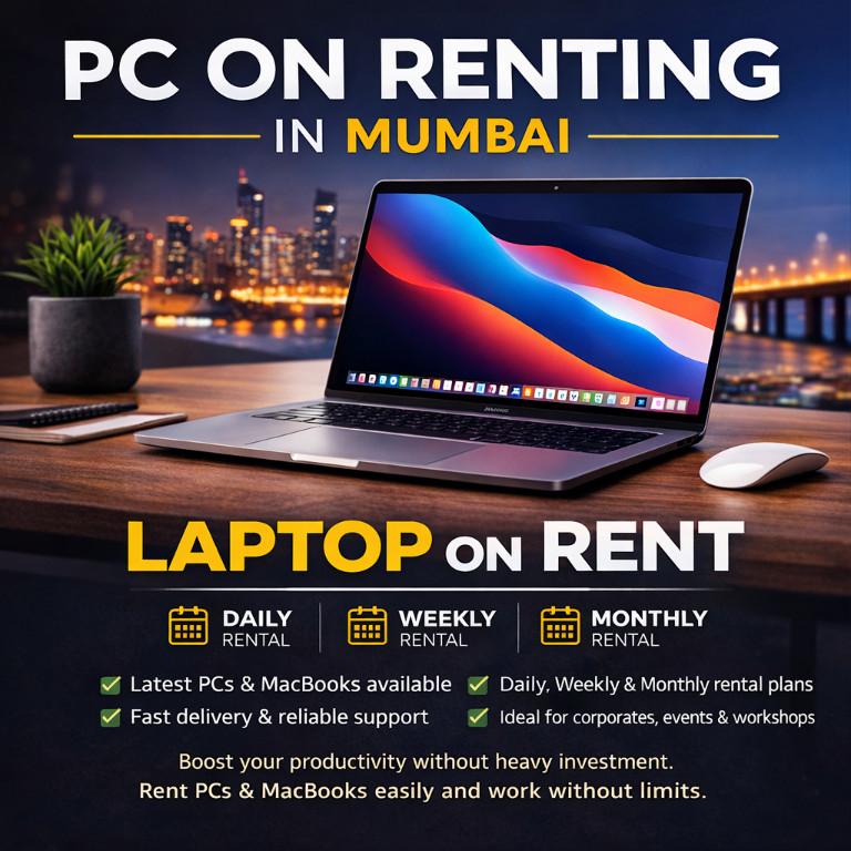 Laptop On Rent Start Rs.799 in Ghātkopar - Image 1