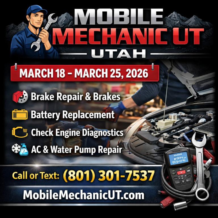Mobile Mechanic UT Weekly On-Site Auto Service Event en los Estados Unidos - Imagen 1