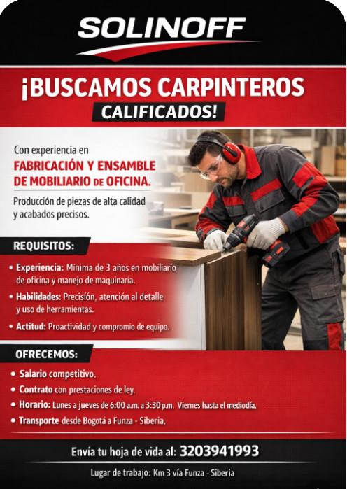 BUSCAMOS CARPINTEROS en Funza - Imagen 1