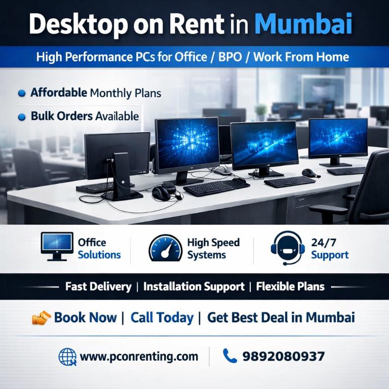 Desktop On Rent Starting Price Rs.599 in India - Image 1