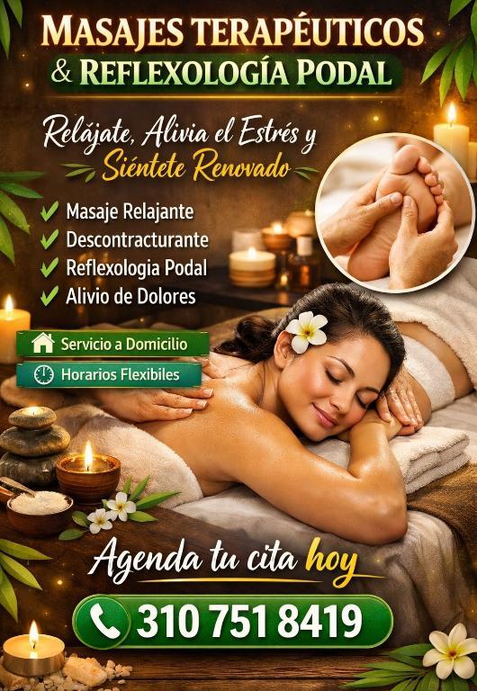 MASAJES TERAPÉUTICOS PROFESIONALES A DOMICILIO en Cúcuta - Imagen 1