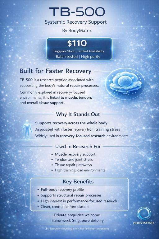 TB 500 Biohack Recovery. Engineered for Performance in Singapore - Image 1