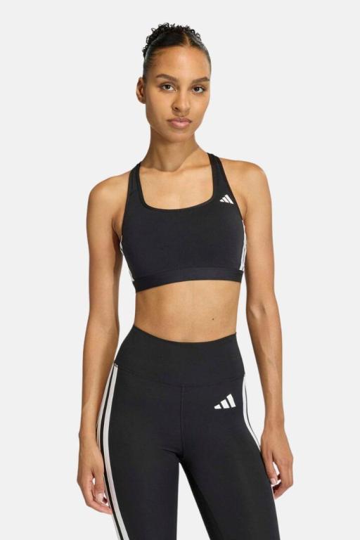 Adidas Optime Essentials Workout 3-Stripes Medium Support … in Invercargill - Image 1
