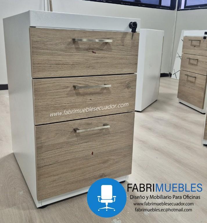 CAJONERA CON FRENTER EN MELAMINA - PERFECTO PARA OFICINAS en Cayambe - Imagen 1