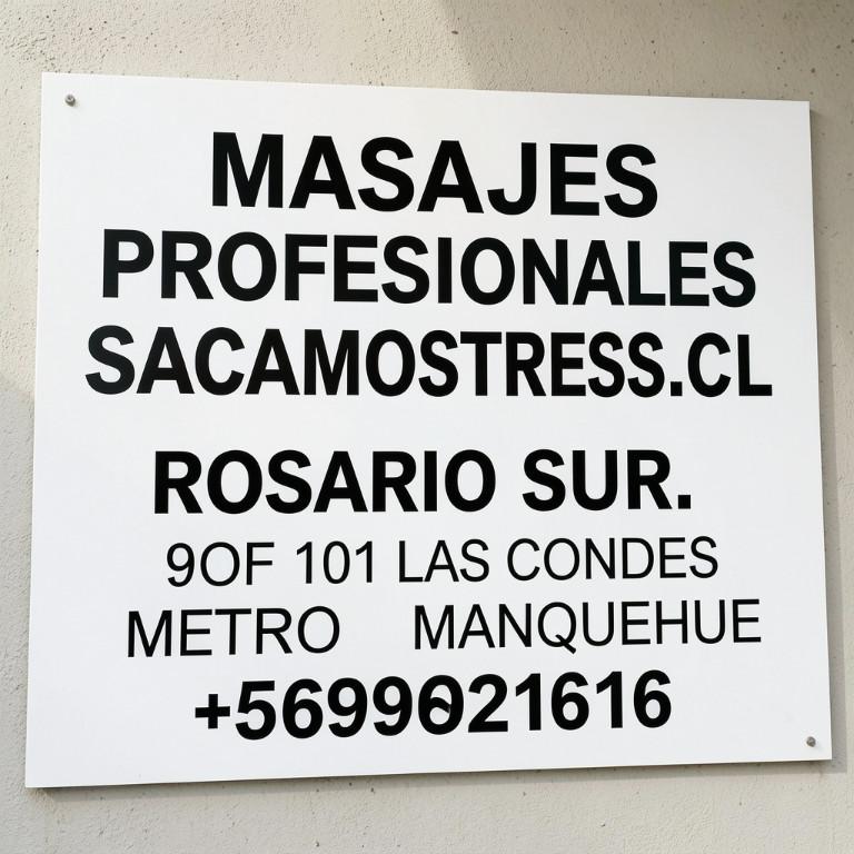 MASAJES RELAJACION SACAMOSTRESS ROSARIO SUR 91 OF101 PRIMER PISO en Providencia - Imagen 1
