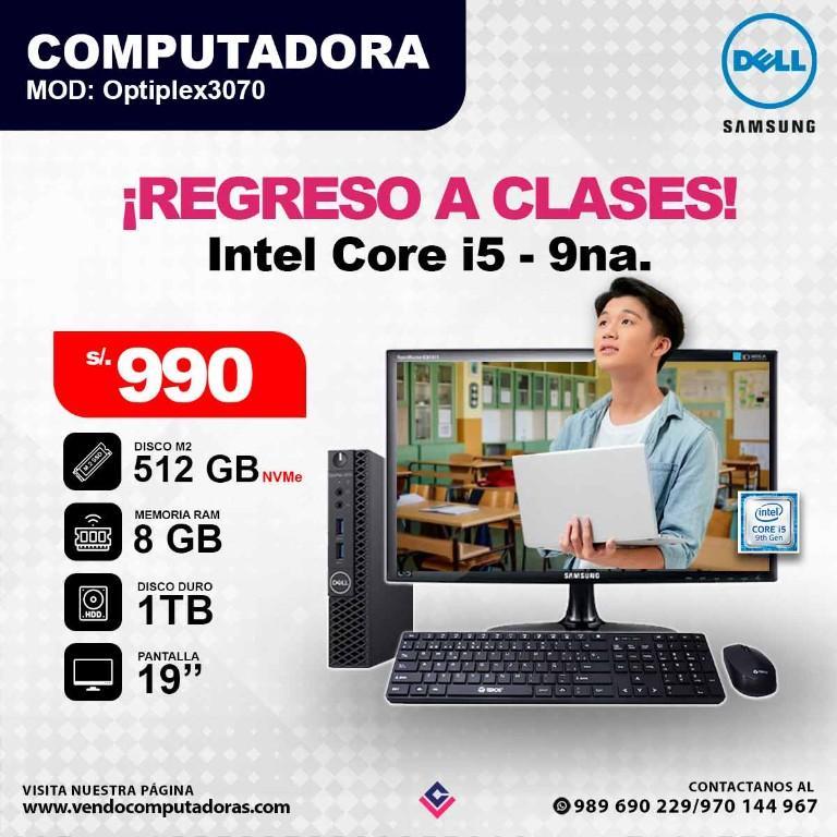 Computadora Intel Core i5 - 9na. Generacion en Perú - Imagen 2