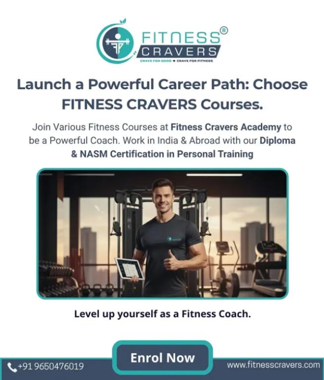 NASM Certification Course in India | Fitness Cravers Academy in Greater Kailash - Image 1