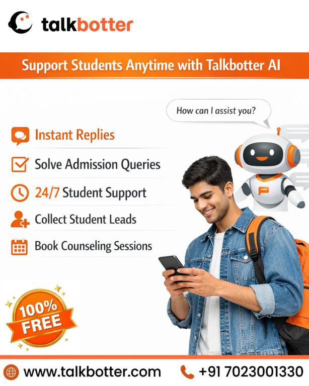 Free AI Chatbot for Student Support – Talkbotter in Vaishali Nagar - Image 1