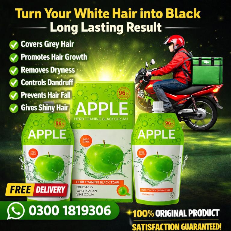 Buy Apple Hair Color Price In Layyah 100 Grey Hair Coverage in Pakistan - Image 1