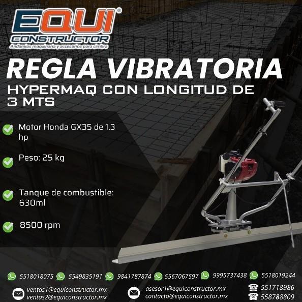 47-Regla Vibratoria HYPERMAQ con Longitud de 3 mts en Xalapa Enríquez - Imagen 1
