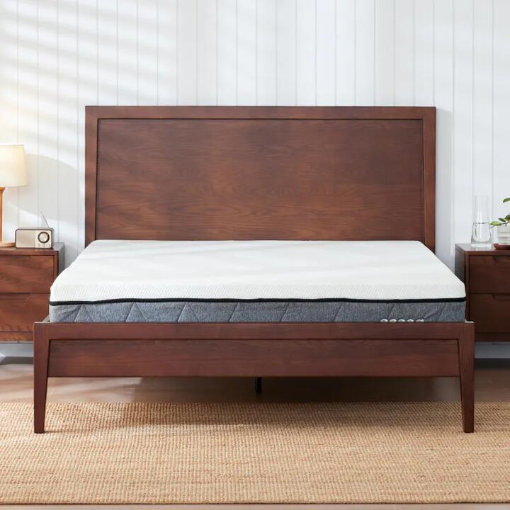 Ridge Timber Bed Frame - Walnut / Queen in Mount Maunganui - Image 1