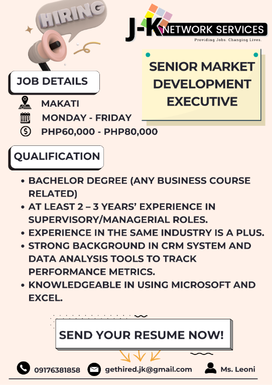 Market Development Executive (Senior Level) in Plain View - Image 1