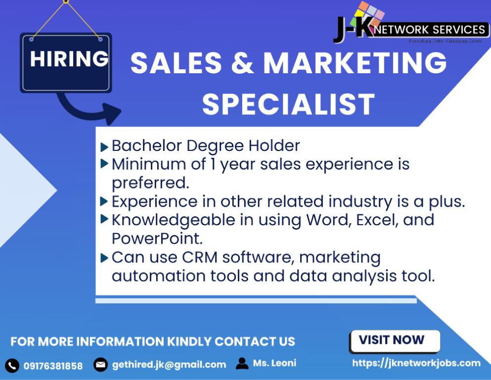 Sales and Marketing Representative in Quiapo - Image 1