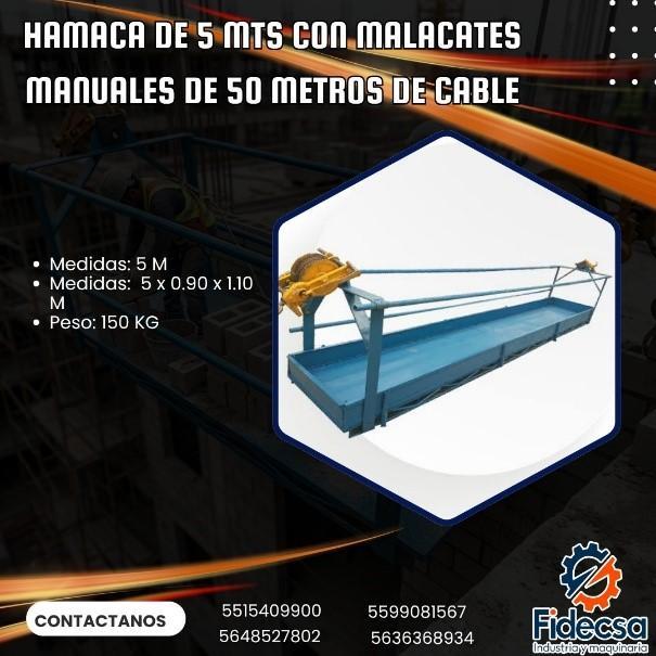 Hamaca de 5 mts con malacates manuales en, Puebla en Tlapacoyan - Imagen 1
