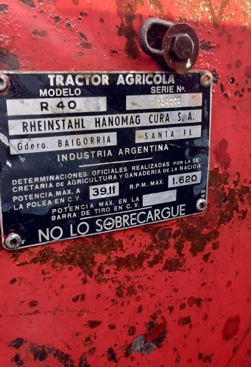 Tractor Hanomag R-40 COD. 9 en Tres Arroyos - Imagen 10
