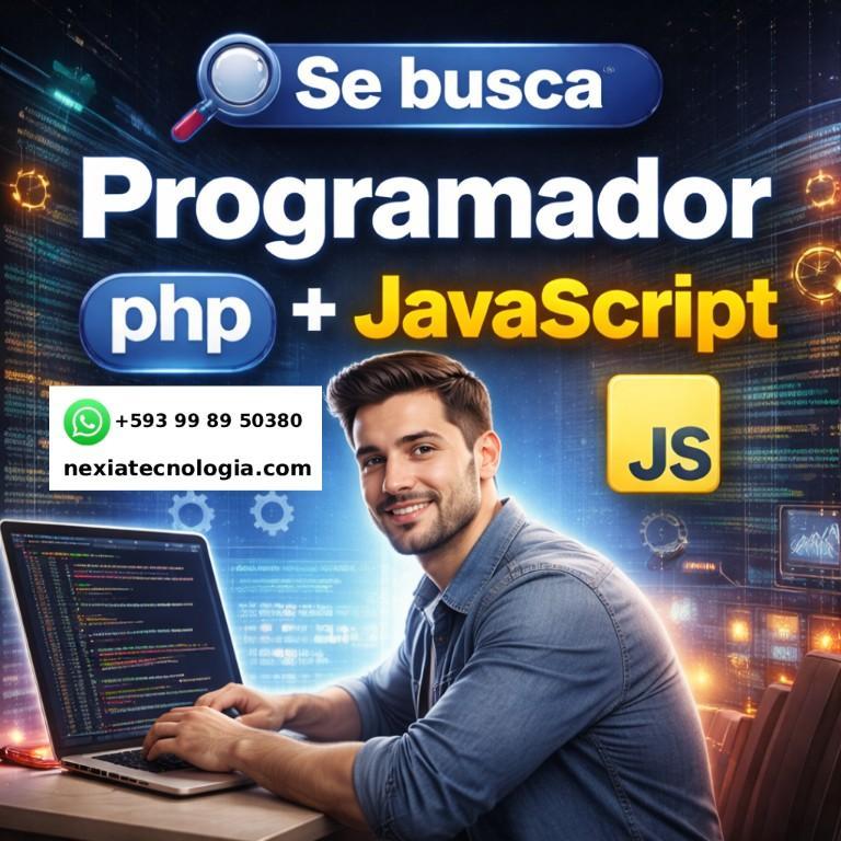 Buscamos Programador Web PHP + JavaScript Media Jornada en Quito - Imagen 1