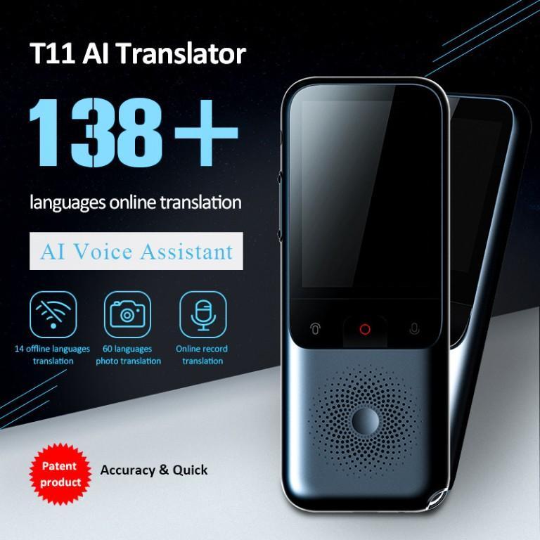 Portable Voice Translator – Smart 138-Language AI Device (T11) in Mandai - Image 1