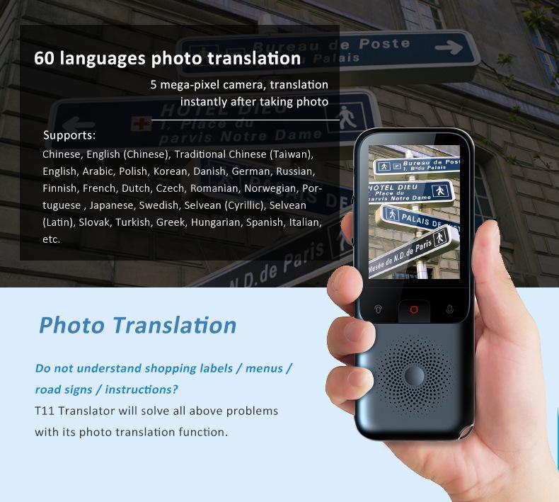 Portable Voice Translator – Smart 138-Language AI Device (T11) in Mandai - Image 4