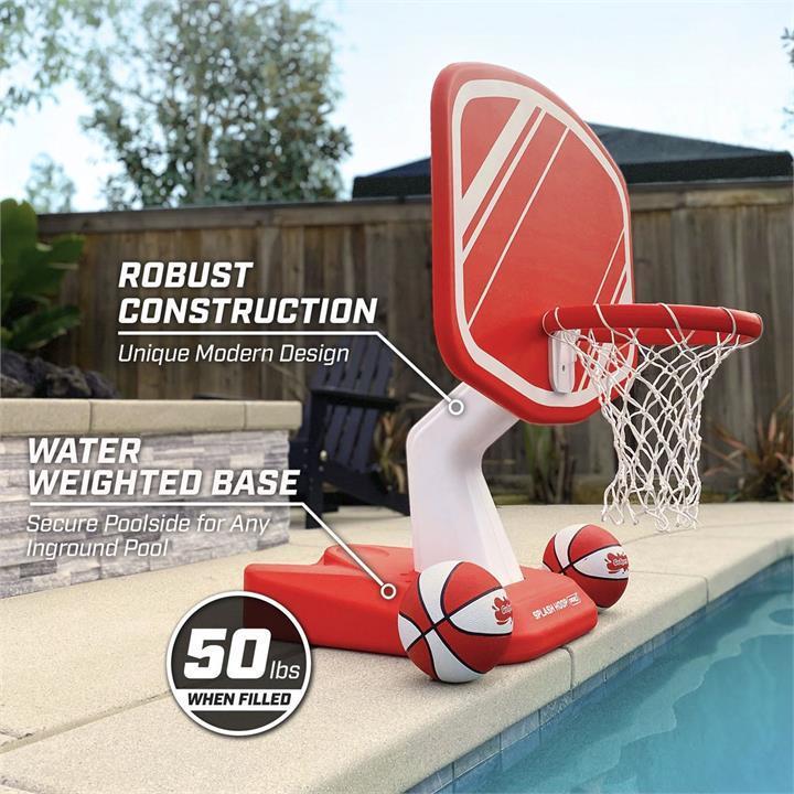 Splash Hoop PRO Poolside Basketball Game - Red in Australia - Image 1