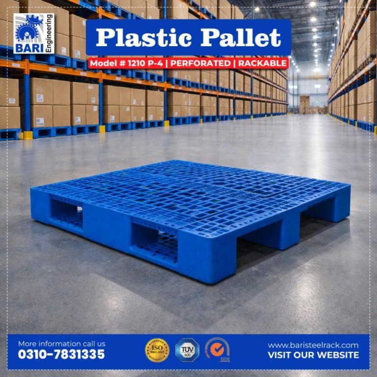 Plastic Pallet 1210 P-4 Perforated Rackable | Bari Engineering in Cantonment - Image 1