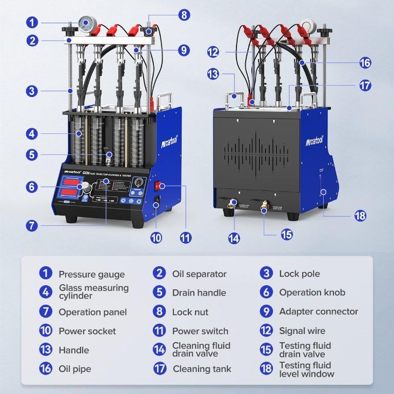 MRCARTOOL V209 GDI Fuel Injector Cleaner Machine in Ahmedabad - Image 5