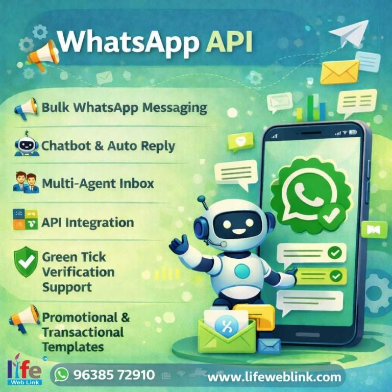 Official WhatsApp Business API Provider in Rajkot – Life Web Lin in Rajkot - Image 1