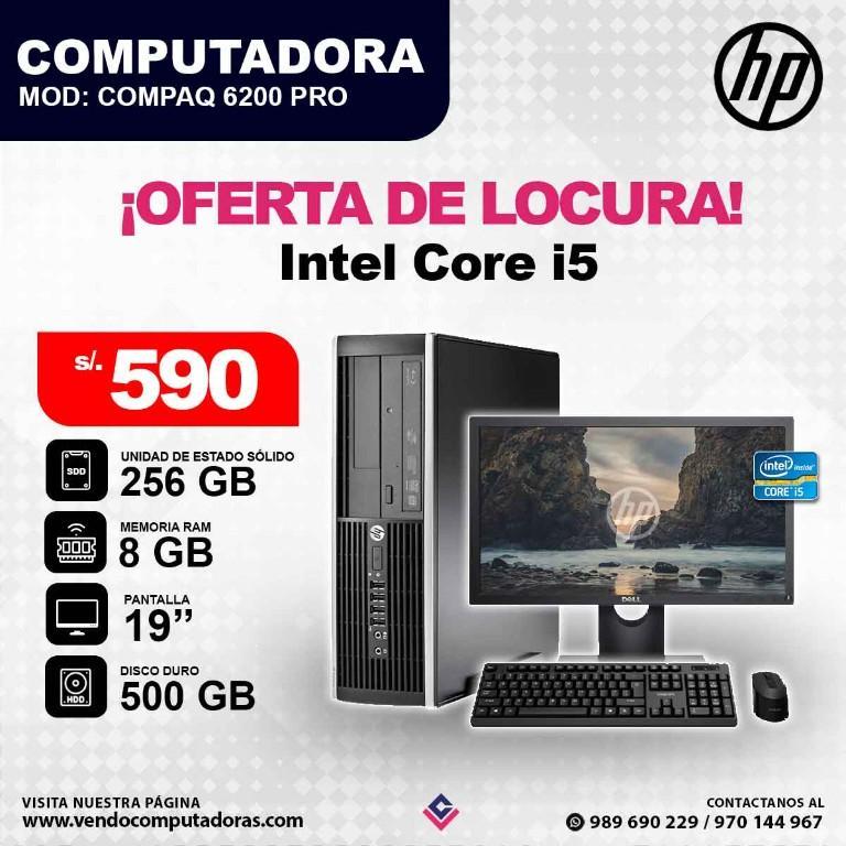 HP Computadora Intel Core i5 en Lima - Imagen 3