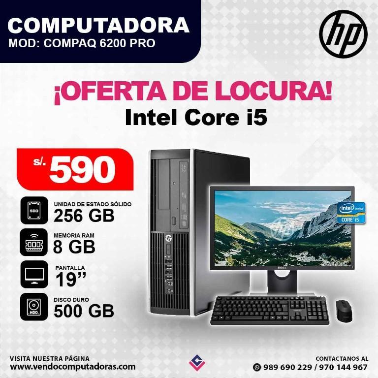 HP Computadora Intel Core i5 en Lima - Imagen 4