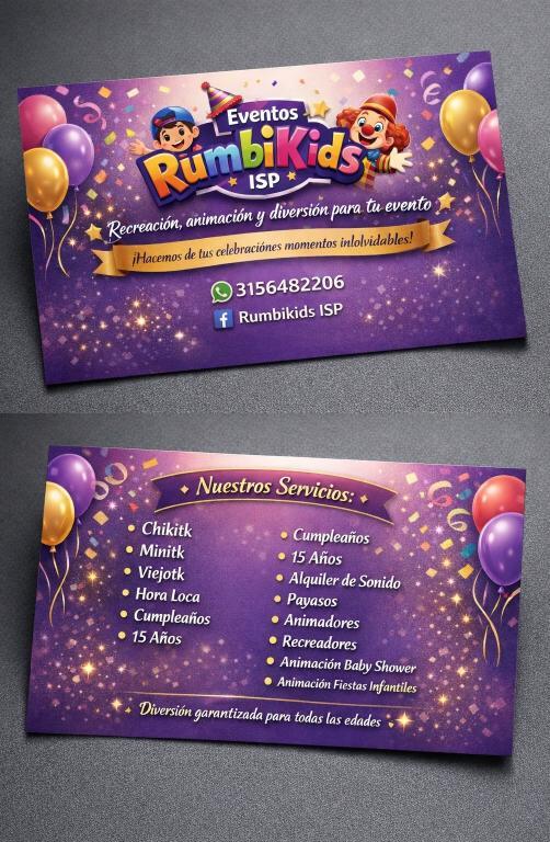 PAYASOS, ANIMADORES, RECREADORES Somos Rumbikids en Cajicá - Imagen 1