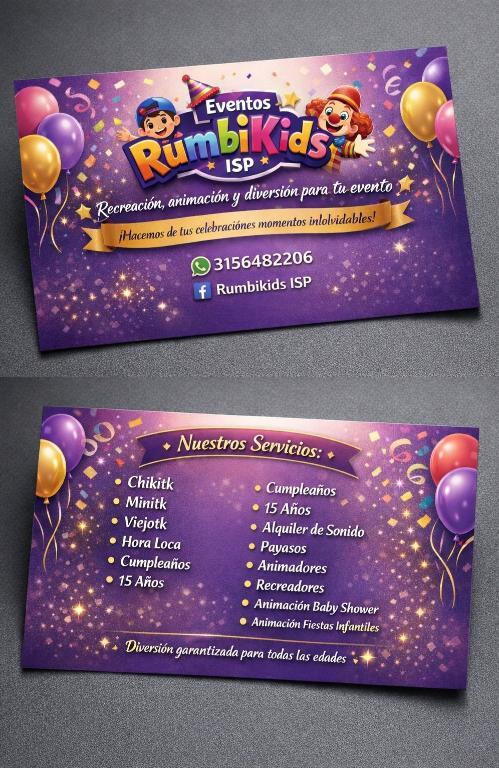 PAYASOS, ANIMADORES, RECREADORES Somos Rumbikids en Tabio - Imagen 1