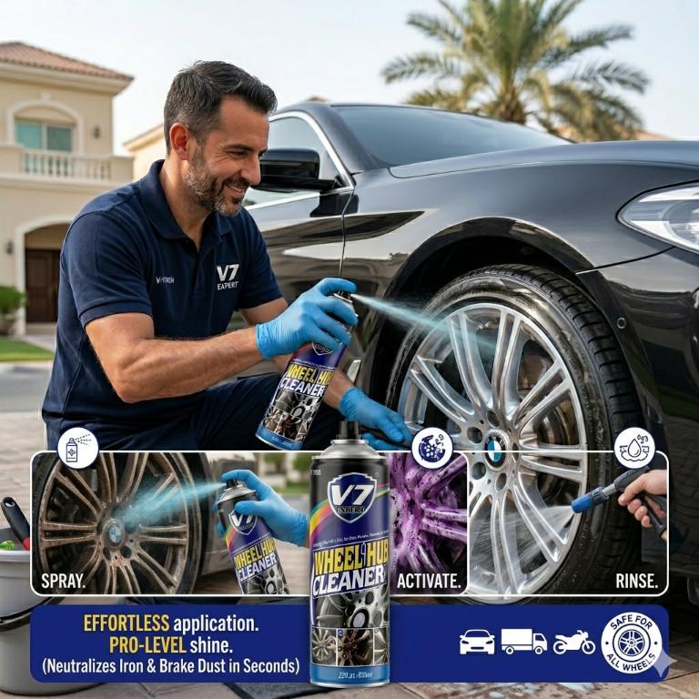 V7 Expert Wheel Cleaner Powerful Iron Remover for Deep Rim in United States - Image 5