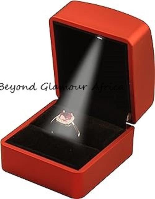 Red LED ring box best for presenting rings in Nairobi - Image 3