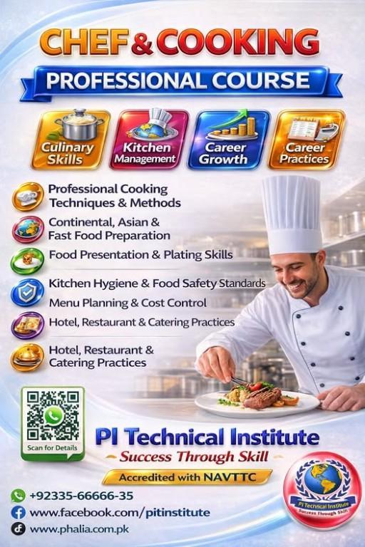 Professional Chef & Cooking Course at PI Technical Institute in Rawalpindi - Image 1