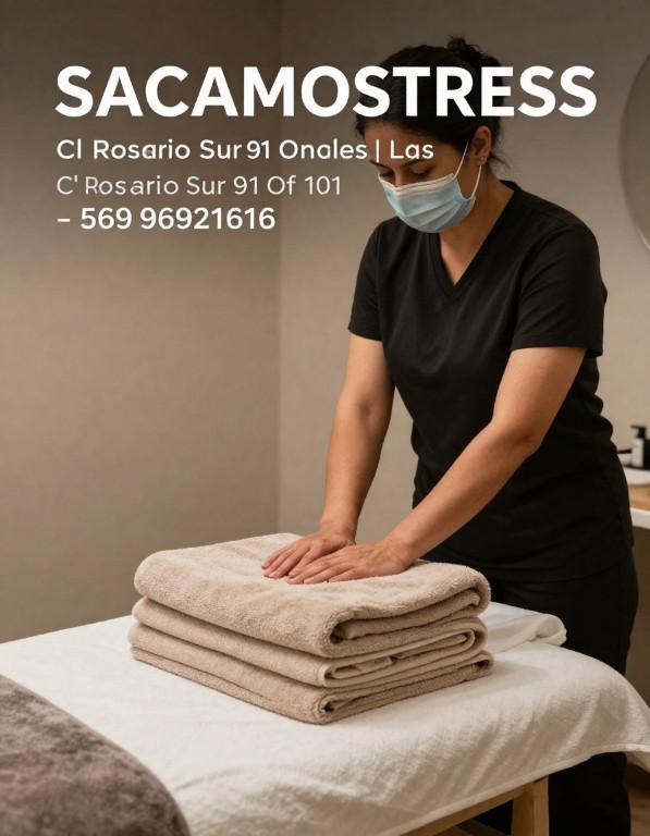 SACAMOSTRESS MASAJES RELAJACION ROSARIO SUR 91 OF. 101 LAS CONDE en Chile - Imagen 1