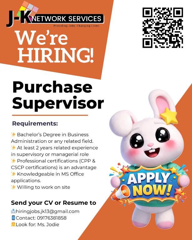 Purchase Supervisor Position in Quiapo - Image 1