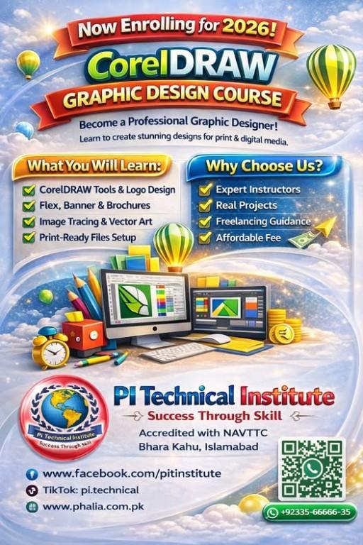 CorelDRAW Graphic Design Course in Islamabad - Image 1
