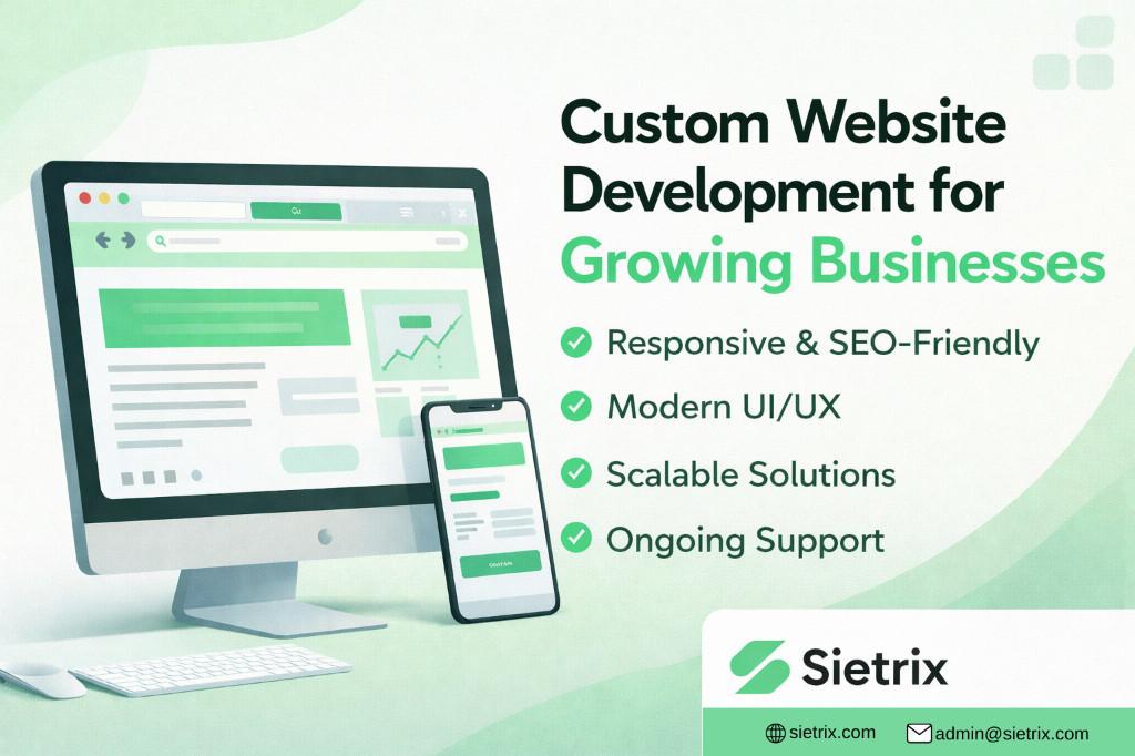Custom Website Development Services | Sietrix Technologies in Jayanagar 3rd Block - Image 1