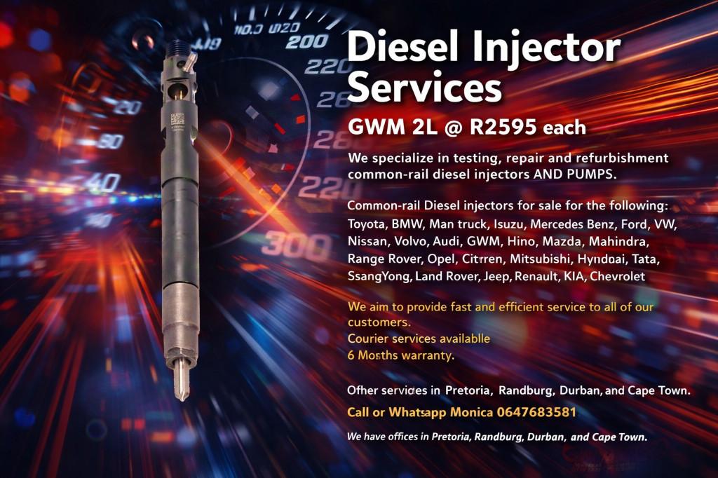 GWM 2L Expert Diesel Injector Repairs & Testing in Cape Town - Image 1