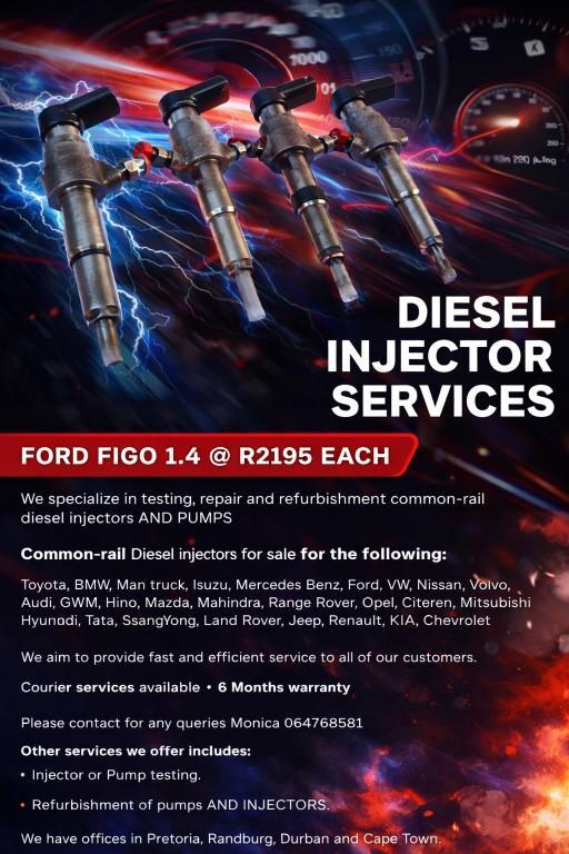 FORD FIGO 1.4 Diesel Injector Testing from Only R195 in Cape Town - Image 1