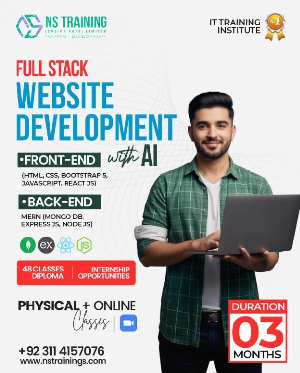 3 Months Full Stack Web Development in Pakistan - Image 1