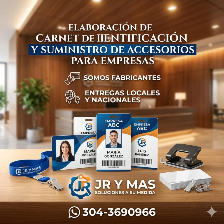 CARNET DE IDENTIFICACIÓN Y ACCESORIOS PARA EMPRESAS en Tocancipá - Imagen 1