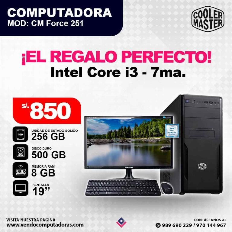 Computadora Intel Core i3 - 7ma. Generación en Lima - Imagen 3